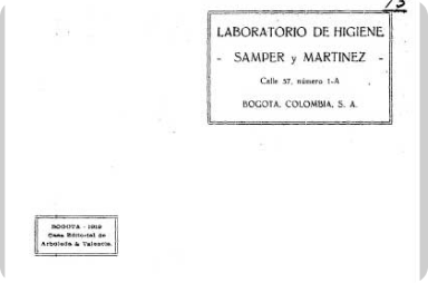 Documento histórico del laboratorio